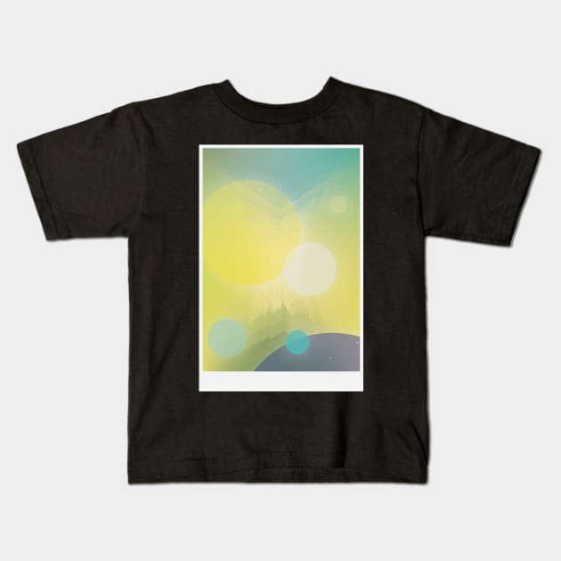 Ambient Shine Kids T-Shirt by jondenby